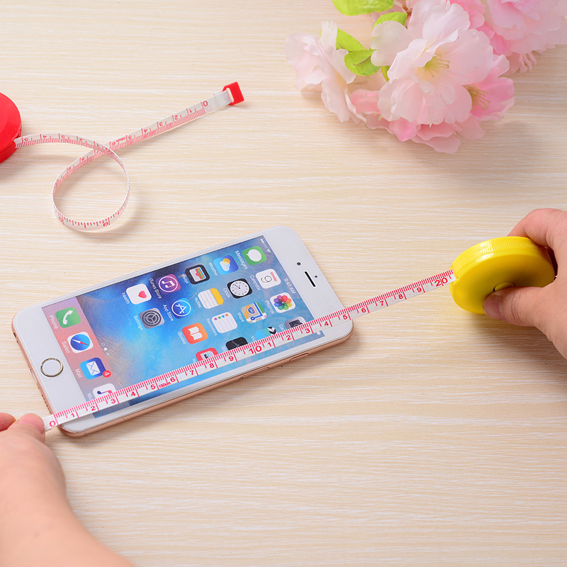 2M/78 Feet Plastic Tape Measure Automatic Retractable Tape Measure Clothing Measuring Tape Cute Mini Soft Ruler