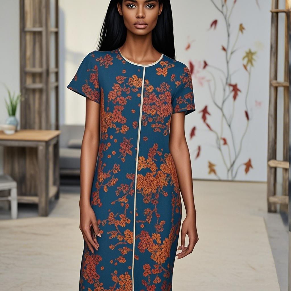 92% Silk Women Dress- Custom Digital Printing Women Dress
