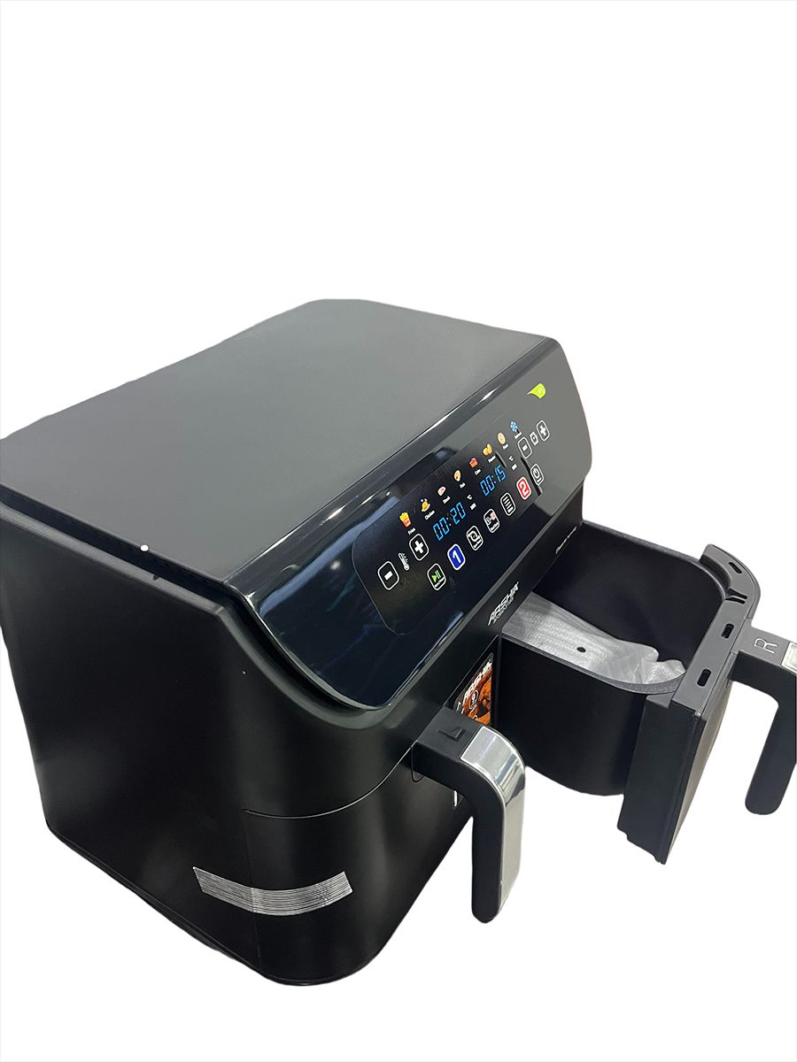 Air Fryer, Thermometer, Roast, Bake, Air Fry, Crisps, Broil, Reheats, Keep Warm, 10-in-1, Fries, Frozen Food, Veggies, and Meat, Quick Meals, Healthy Meals, Less Oil