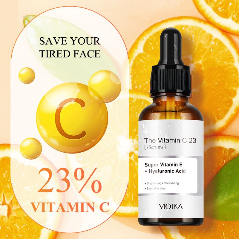 Vitamin C Serum For Face Hyaluronic Acid Lighten Age Black Spots Sunburn Anti-oxidation Wrinkle Remove Shrink Pore Skin Care