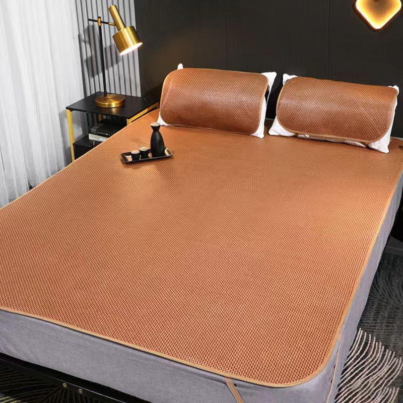 Summer Cooling Rattan Bed Mat Foldable Soft Ice Mattress, Breathable Anti-slip Sleeping Mat for Single Double Bed,1.2/1.5/1.8m for Home Dorm