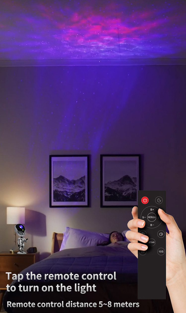 Alien star light dream aurora nebula bedroom projection light children's voice interactive smart atmosphere night light