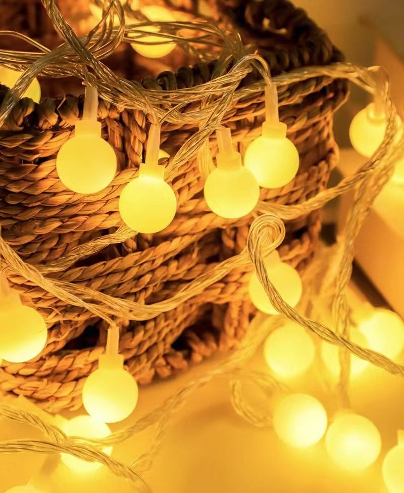 33m 20 LEDs Battery Operated String Lights LED star lights, atmosphere lights, camping lights, ball lights, Christmas birthday decorations, bedroom decorative lights.