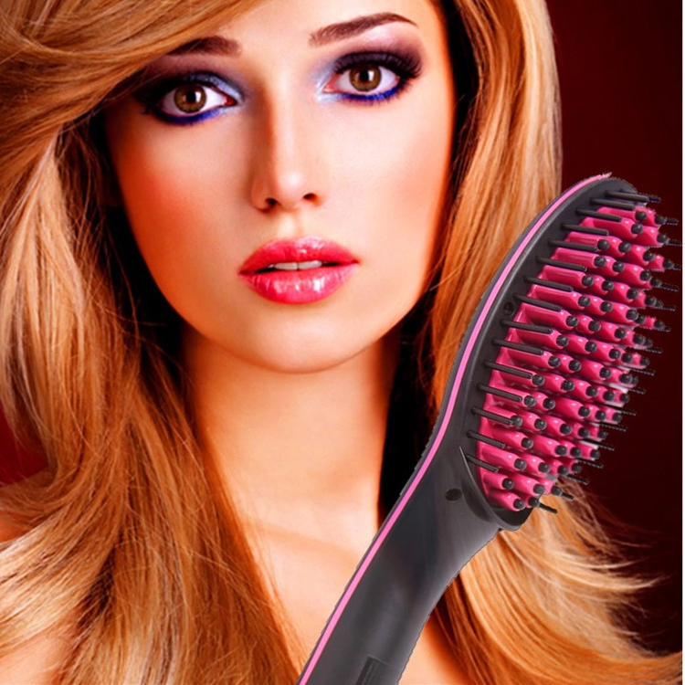 2022 Straight Hair Straightener Comb Digital Hair Dryer Brush, Fast Electric Straightening Hair Dryer Straightening Irons With Lcd Display