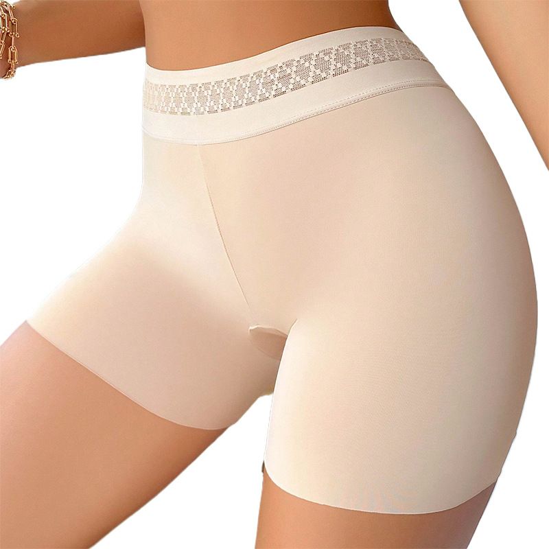 Europe and the United States new solid color hip lift belly pants corset body body tight waist plastic waist pants boxers CX001