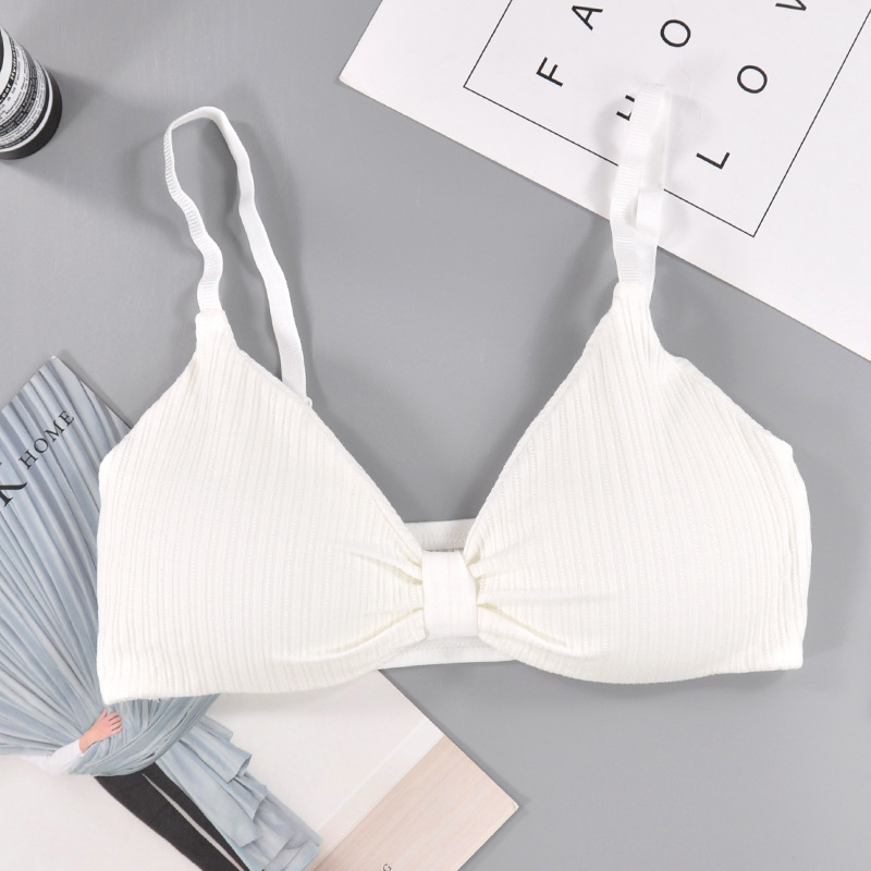 H-9932 women'sopen back straps wrap chest adjustable straps girls inner wireless bra comfortable knitted vest