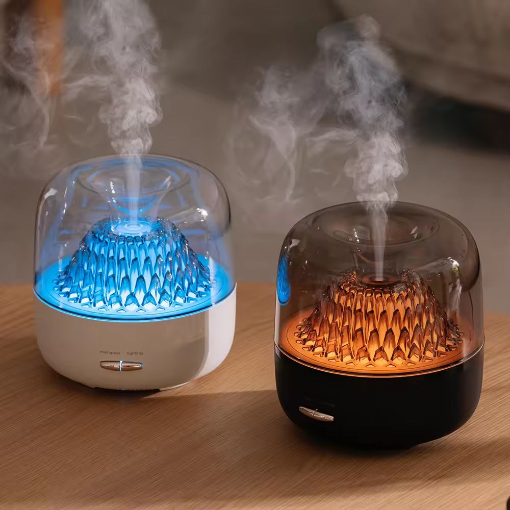 Home Aroma Diffuser Portable Essential Oil Humidifier Colorful Night Light Ultrasonic Mist Maker Air Purifier for Bedroom Indoor Decoration