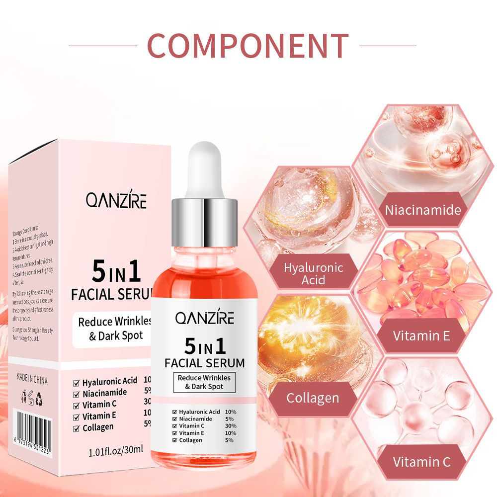 5in1 serum essence to brighten skin tone 5 in 1 skin care facial vc essence