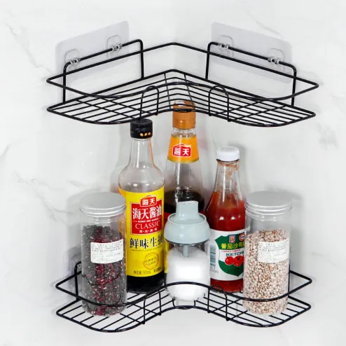 Utility Rack Seasoning Storage Rack, Bathroom Shower Corner Rack