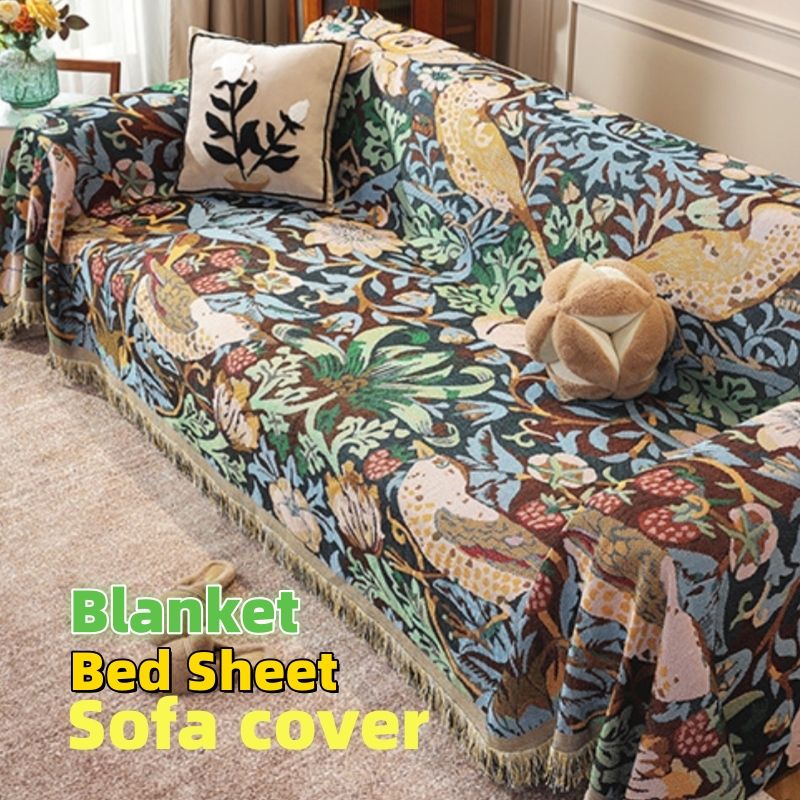 Cotton and linen multi purpose blanket，Sofa cover,90*90cm，90*150cm，90*180cm，90*210cm，90*240cm，180*130cm，180*180cm，180*230cm Printed sofa cushion cover cloth，Double sided sofa towel，Not fading,bed sheet
