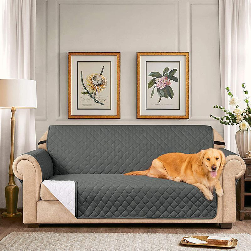 Easy-Going Sofa Slipcover Reversible Sofa Cover Water Resistant Couch Cover Furniture Protector with Elastic Straps for Pets Kids Children Dog Cat