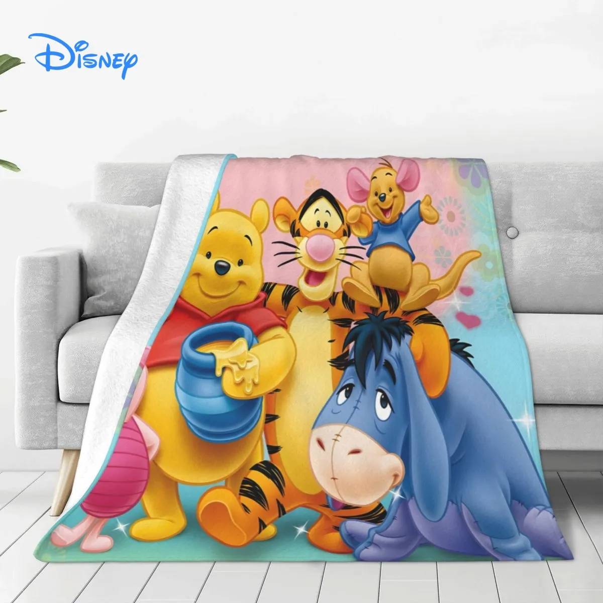 kt45454 Disney Winnie-the-Pooh Throw Blankets on Bed Sofa Air Condition Sleeping Cover Bedding Throws Bedsheet For Kids