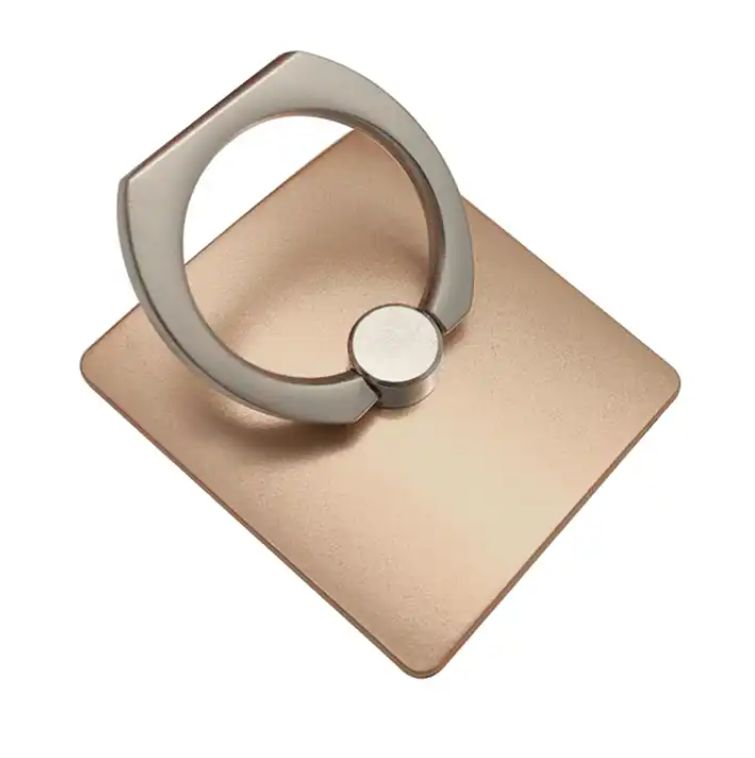 Phone Ring Grip Finger Holder Stand -  Safe and Secure Grip - Compact and slim design (6.1mm) - Rotates 360 degrees and swivels 180 degrees - Ring Phone HolderGOLD
