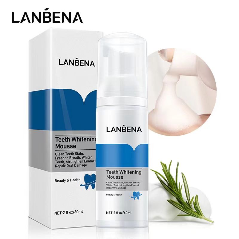 60ml LANBENA Teeth Whitening Essence Powder Oral Hygiene Cleaning Serum Removes Plaque Stains Tooth Bleaching Dental Tools 