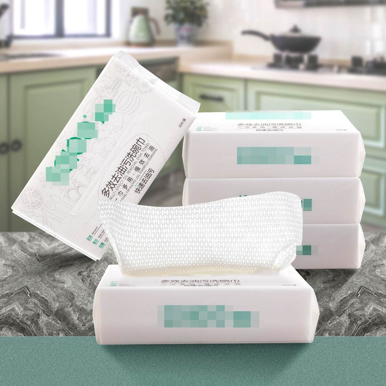 Lazy rag disposable dishwashing towel kitchen supplies degreasing extractable bubble towel point break type