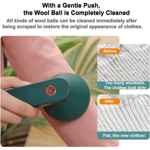 OIPETLUCK Electric Lint Hair Ball Fuzz Remover Fabric Shaver Rechargeable For Clothes