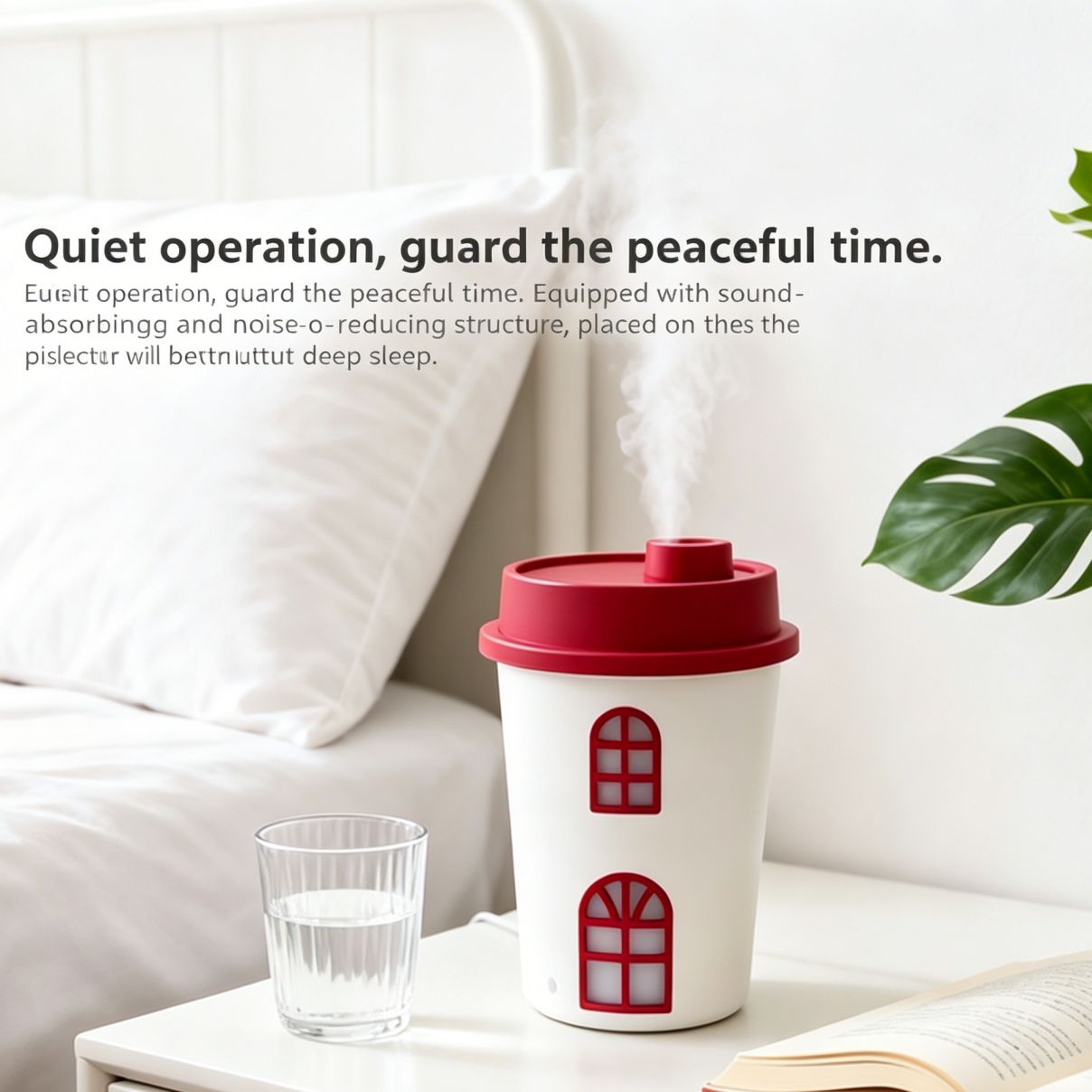 Portable Milk Tea Cup Humidifier, USB Powered Mini Humidifier with Aromatherapy Function, Quiet Desktop Mist Humidifier for Car, Home, Office, Dorm, Personal Small Humidifier with Colorful Light, Hydrating Air Humidifier for Dry Air Relief