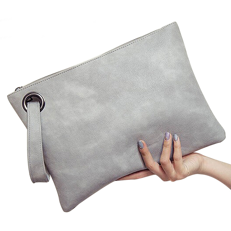 Fashion Solid Women's Clutch Bag Leather Women Envelope Bag Clutch Evening Bag Female Clutches Handbag