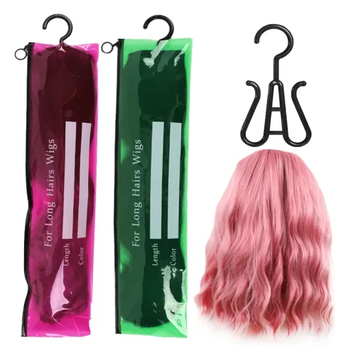 Temu 1Pcs Hair Extension Holder Wig, Toupee, Hairpiece Storage Wig Wag Hair Extension Storage Wig Bags Storage Hair Extension Holder for Styling Wig