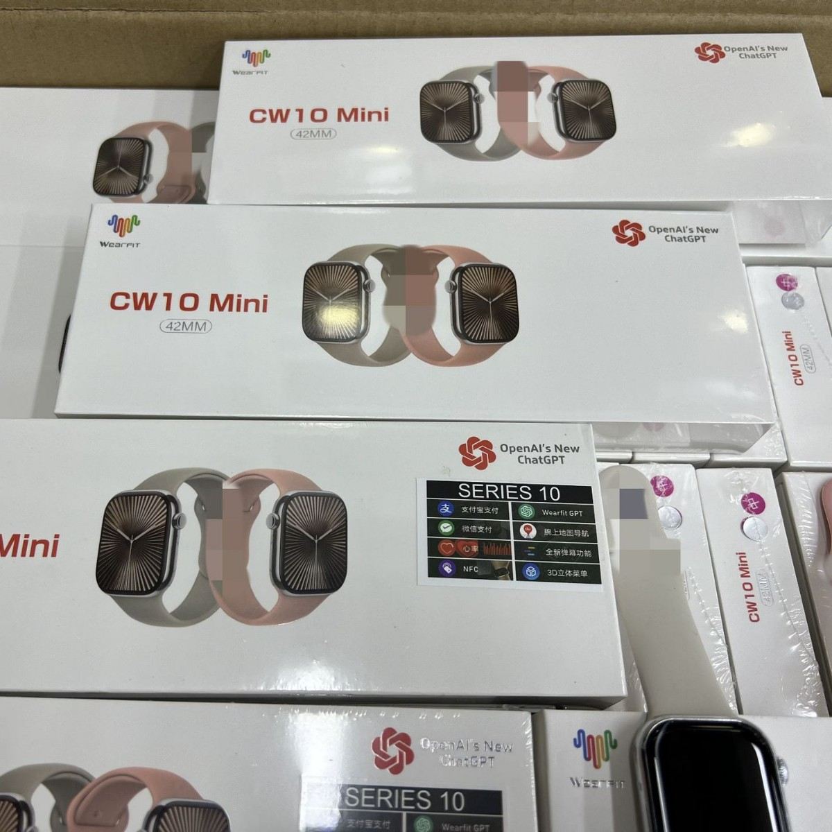 WearFIT CW10 Mini Smartwatch – AI ChatGPT, NFC Payments, 42mm Fitness Tracker – Best Price in GH!"