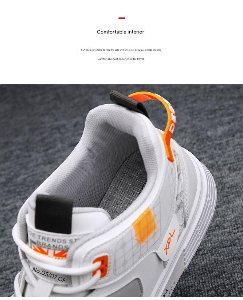 Skateboarding Shoe New High Top Shoes for Spring Summer Men's Flat Bottomed Board Shoes Trendy Versatile Student Casual Single Shoes for Men