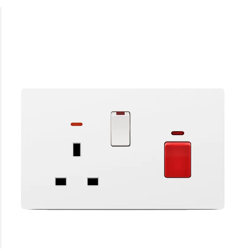 Taty New design High quality panel 45A wall Socket Cooker Unit with neon for home and hotel