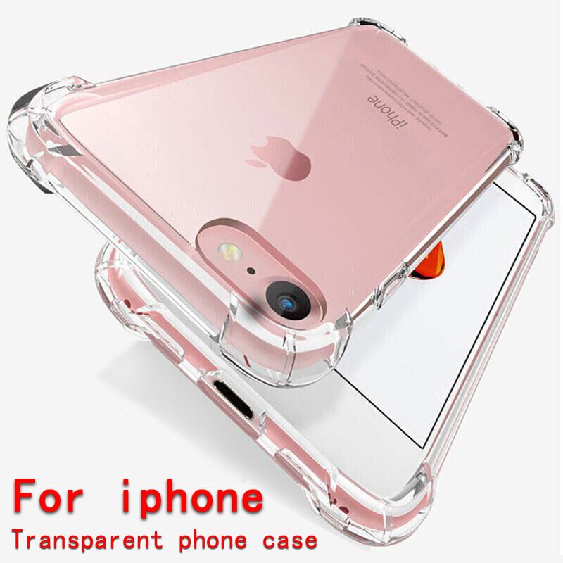 Suitable for  pro   8 6 6s Plus XS 11 thin soft transparent  airbag anti-fall mobile phone case protective shell