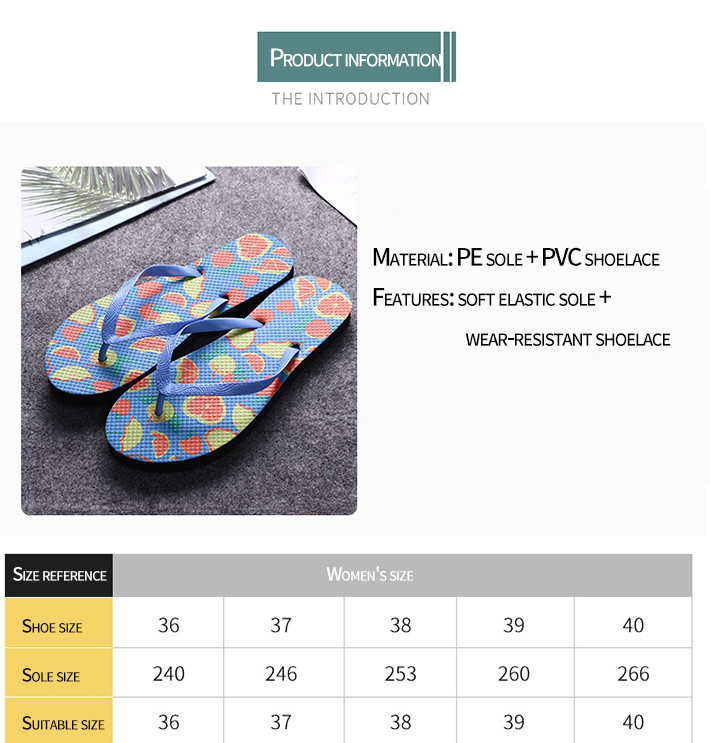 Colorful Sandals Flip Flop Summer Beach for Women MY202
