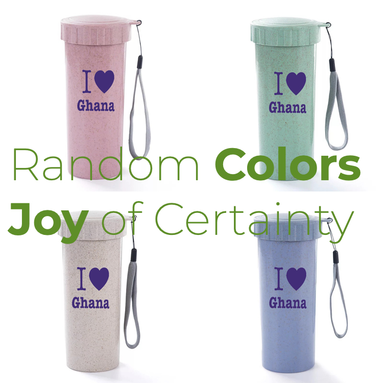 New 500ML Natural Material Water Bottles Health Cup Man Woman Children Home Kitchen Juice Drinking Bottle Colors /1Pack