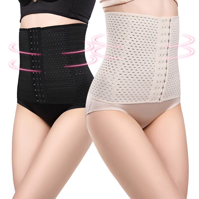 2021 New Women Waist Trainer Latex Cincher Girdles Shapewear Slimming Belt Body Shaper Fitness Corset Sheath Plus Size