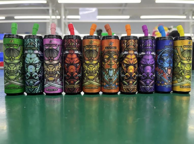 banana ice Coke can Vape 6000PUFFS (Mesh rechargeable) cool mint disposable e-cigarette