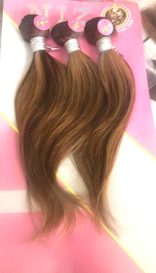 Brazilian Straight Hair Bundle- Luxury Bone Straight Heat Resistant Synthetic Hair Bundles Hair Extension