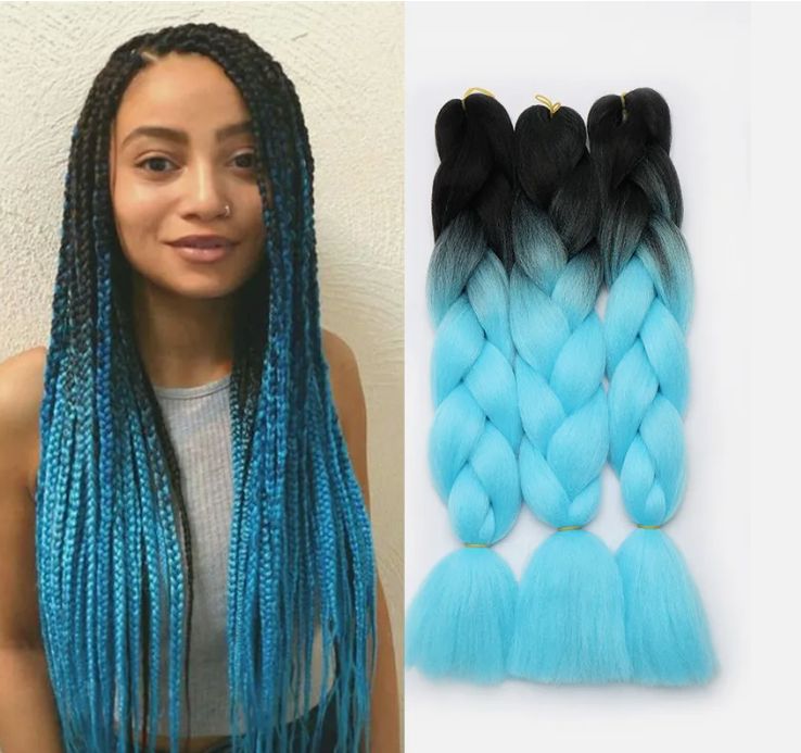 Obaasima strands hot stylish color Faux Mardi Gras Hair Thick Hair Braid  synthetic jumbo braid expression hair 