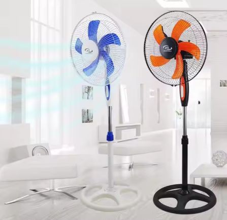 16" Household Floor Electric Standing Fan Air Circulation Fan Steering Wheelbase mechanical fan 3pin Plug 