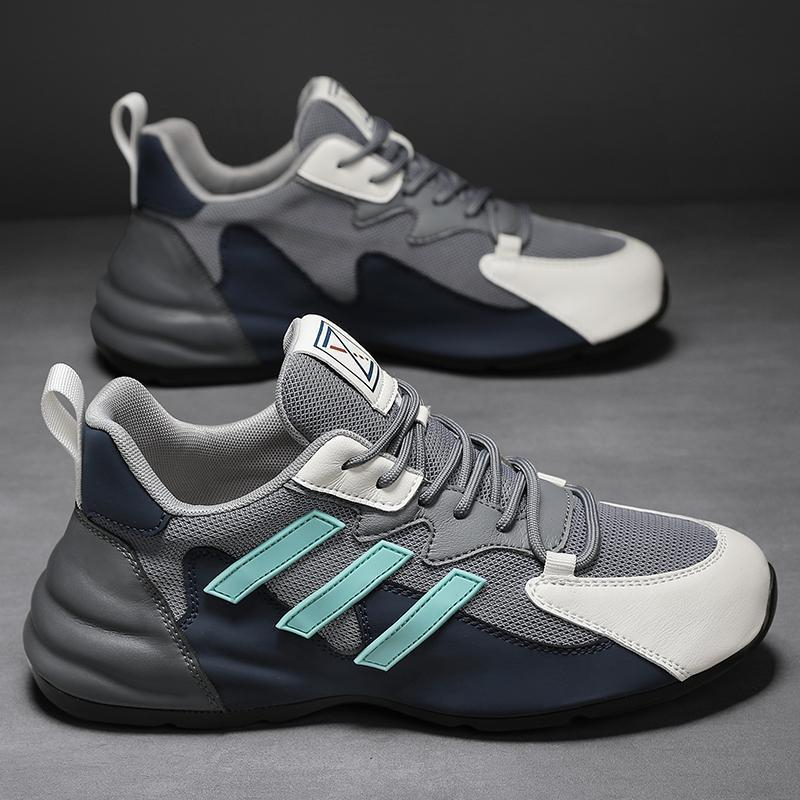 LS-803 Men's Spring New Mesh Breathable Sneakers Bag Sole Non-Slip Running Shoes