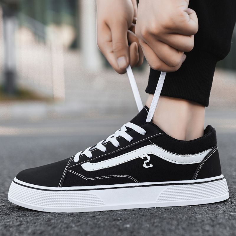 The trend of low top board shoes 2024 new Korean version of outdoor street youth all match canvas shoes casual shoes zm-b05