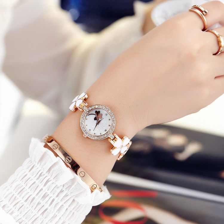 Seiko Watch Blue Translucent Gemstone Elegant Temperament Small And Exquisite Girls Bracelet Bracelet Watch