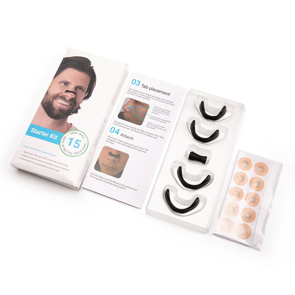 Magnetic nasal ventilating strips, nasal clips, nasal straps, intake breathing expanders