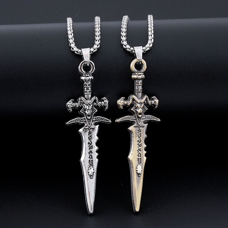 Sword pendant necklace CRRSHOP free shipping Weapons, knives, necklaces, and accessories