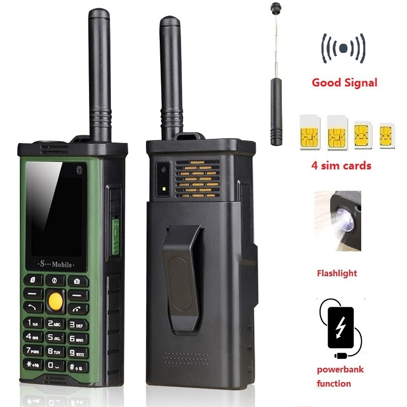 S‑G8800 Mobile Smartphone Unlocked Cell Phone 2G Retro Phone 4 SIM Card Large Button 2400mAh Capacity for Senior