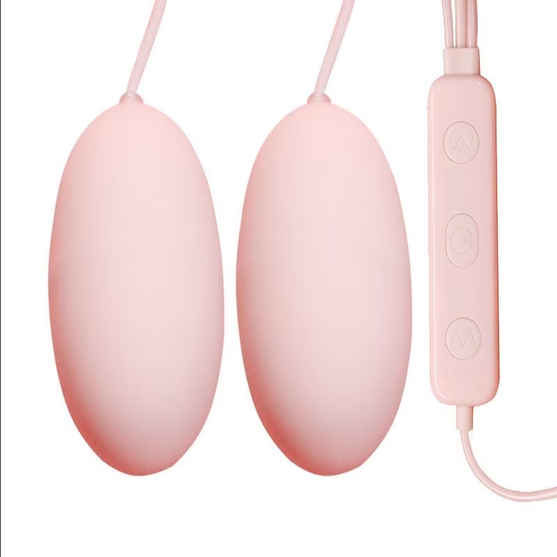 AUNONT Vibrator jumping egg double jumping egg female products massage waterproof silicone stick vibrator rechargeable vibration masturbation sex equipment
