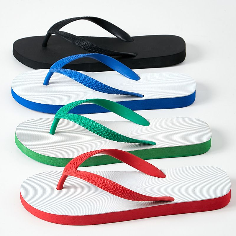 Flip-flops slippers Thailand summer beach outdoor leisure non-slip couple rubber wear-resistant flip-flops sandals 