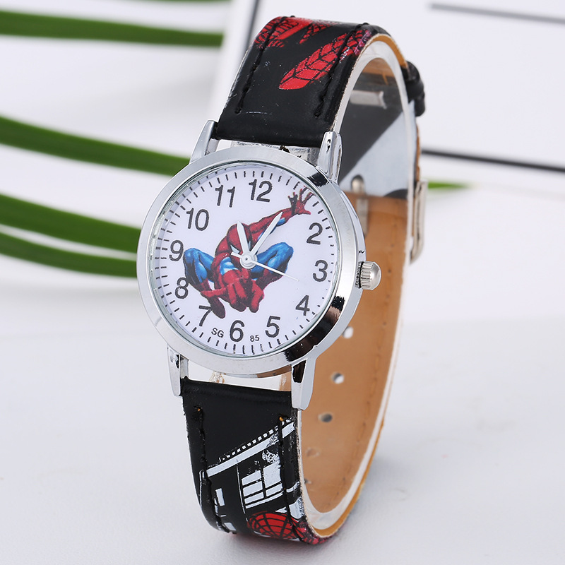 Cartoon Kids Watches 30M Waterproof Cool Pattern Leather Strap Children Wristwatch Boys Babys Gift Montre Enfant 2021