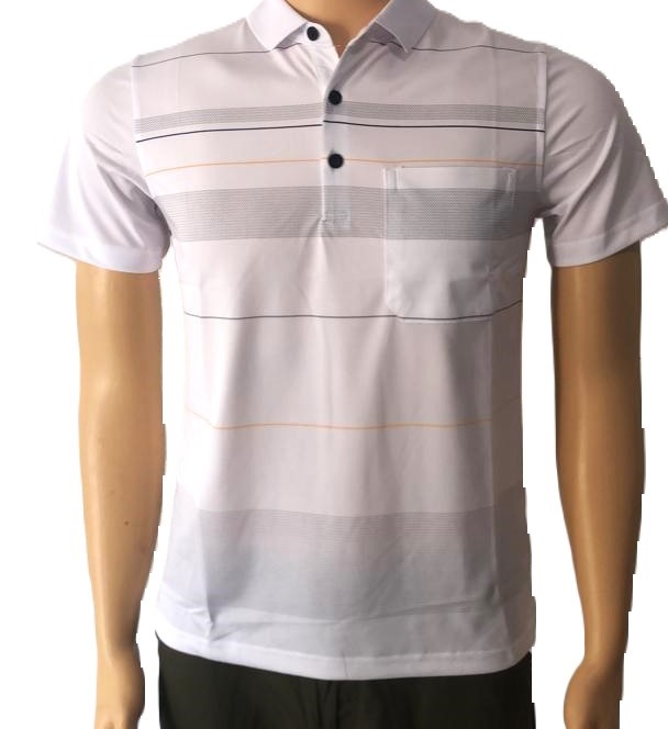  New Fashion Cotton Polo Shirt Men Short Sleeve Striped Summer Clothing Business Loose Men's Polo Shirt Tops Brand