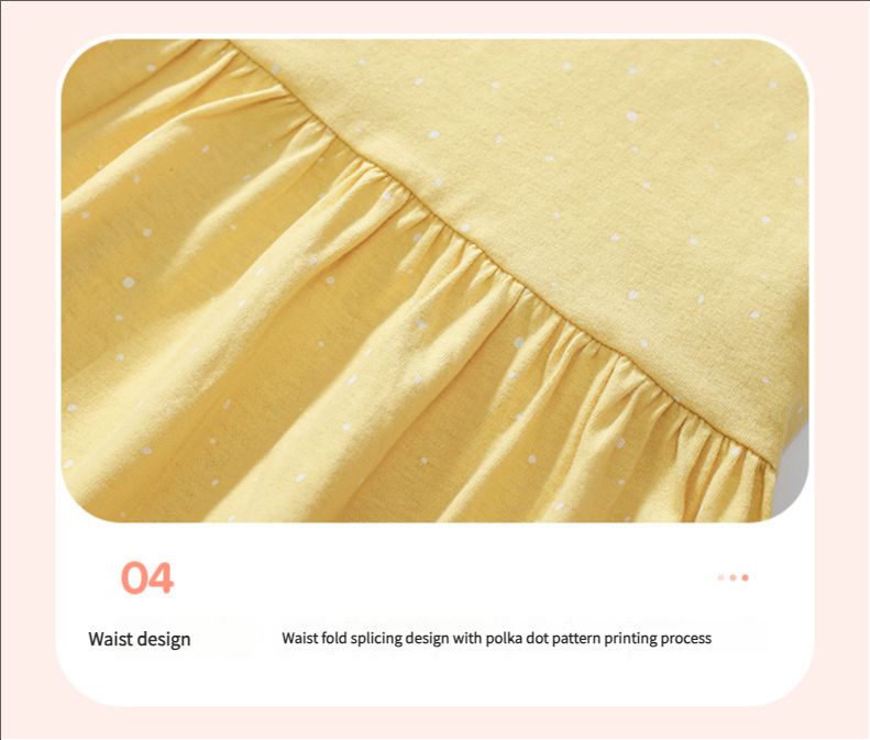 Foreign trade children's clothing new children's dress European and American pure cotton girls' princess skirt summer short sleeved children's skirt