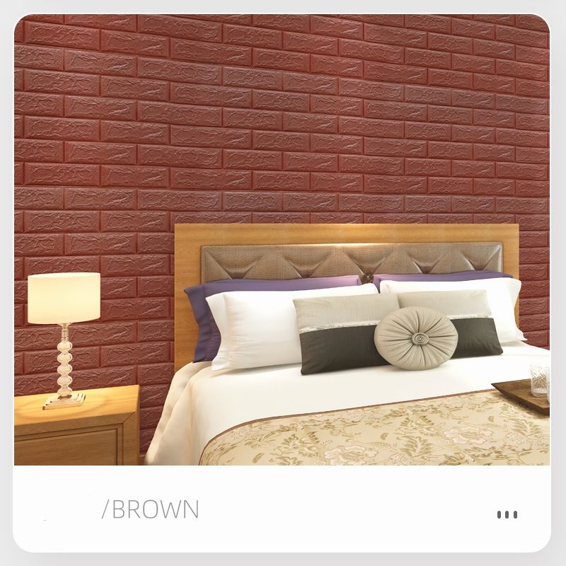 3D Wallpaper Brick pattern small-sized wallpaper, waterproof moisture-proof CRRSOP decoration for dormitories, bedrooms, wall stickers, self-adhesive wallpaper
