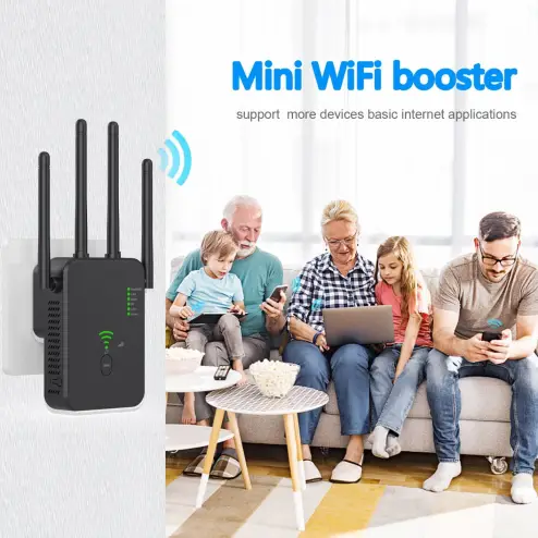 5Ghz Wireless WiFi Repeater 1200Mbps Router Wifi Booster 2.4G Long Range  Extender 5G Wi-Fi Signal Amplifier Repeater