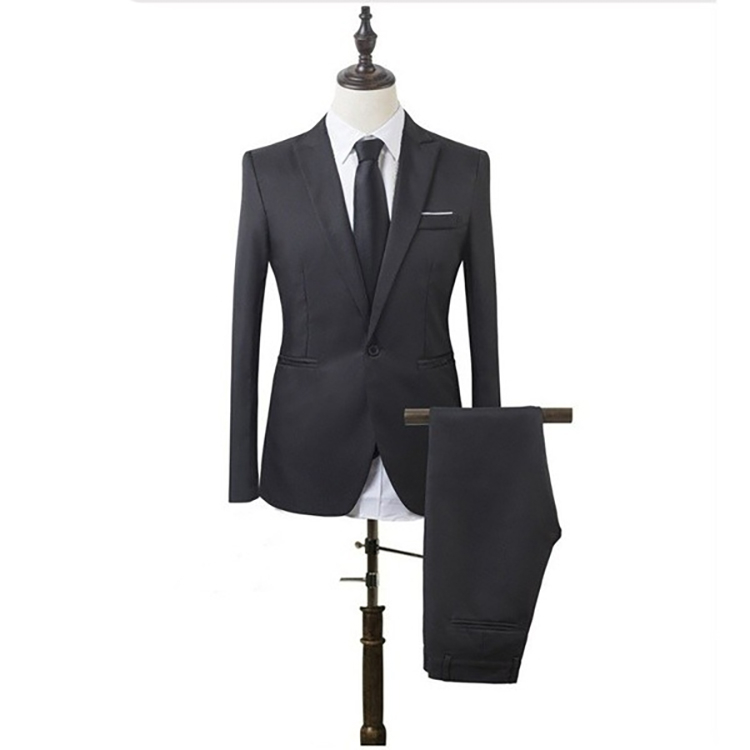 Men's Business Casual Slim Suit Three-Piece Comfort Fit Blazer Collar Suit