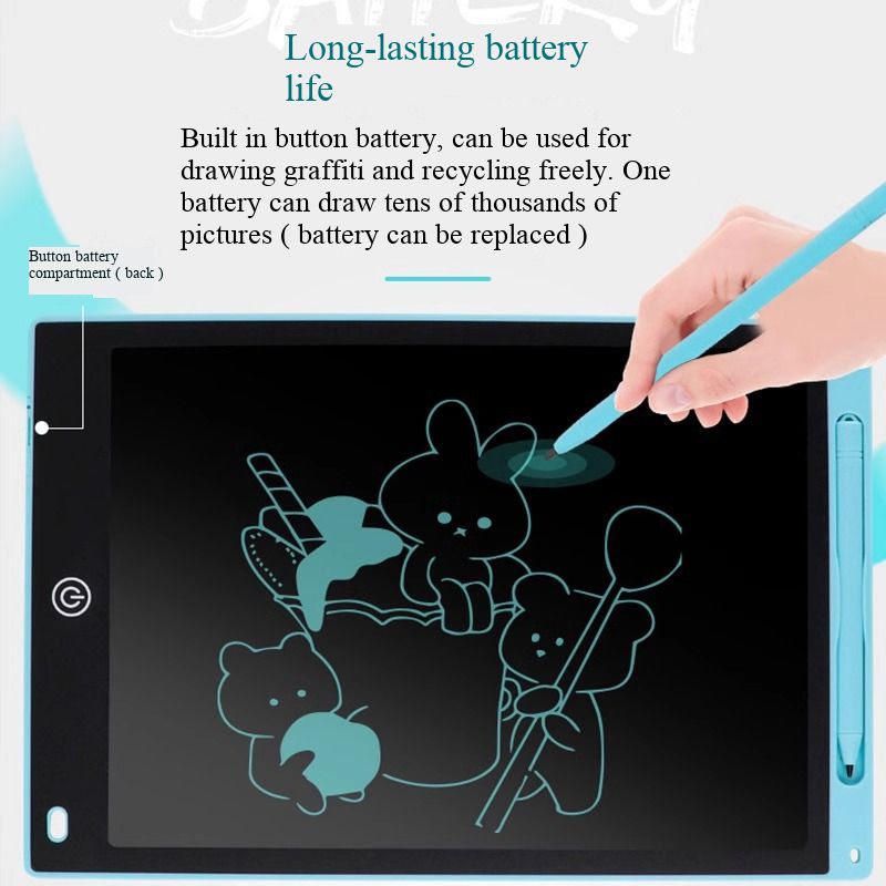 Children’s LCD Writing Tablet, Erasable Electronic Graffiti Board, Home Handwriting Drawing Pad, Non-Toxic Reusable Kids Educational Toy, Portable Toddler Doodle Board for Cross-Border Sale
