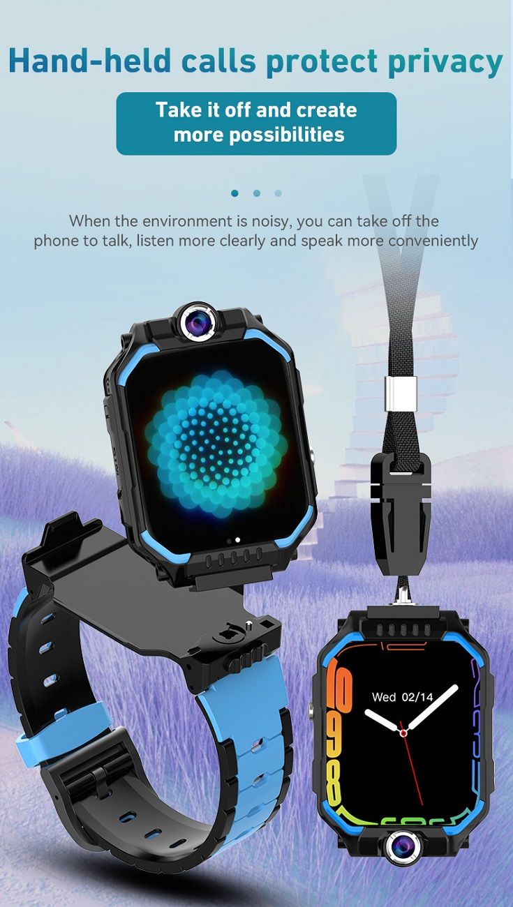 Kids Smartwatch GPS Tracker + Video / Voice Chat | SOS Button | 